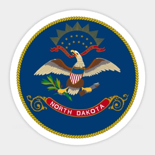 North Dakota Coat of Arms Sticker